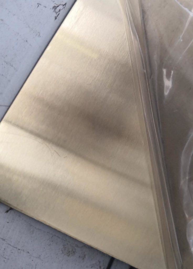 香檳金無(wú)指紋不銹鋼板圖片 (2)